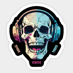 Halloween Spooktober Skull Sticker